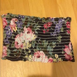 Floral tube top
